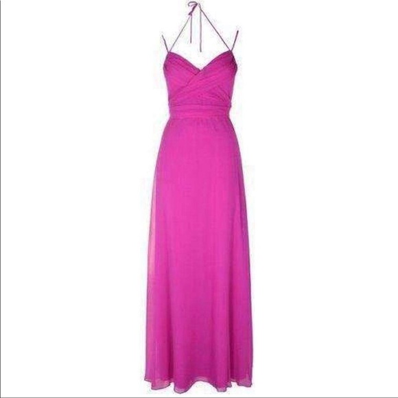 BCBG Max Azria Rosabelle Gown in Magenta, size 10 - Picture 5 of 16